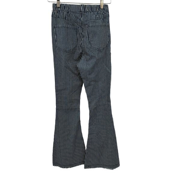 Altar’d State Flared Vertical Striped Pull-on Jeans Women's size Small NWT - Picture 3 of 6